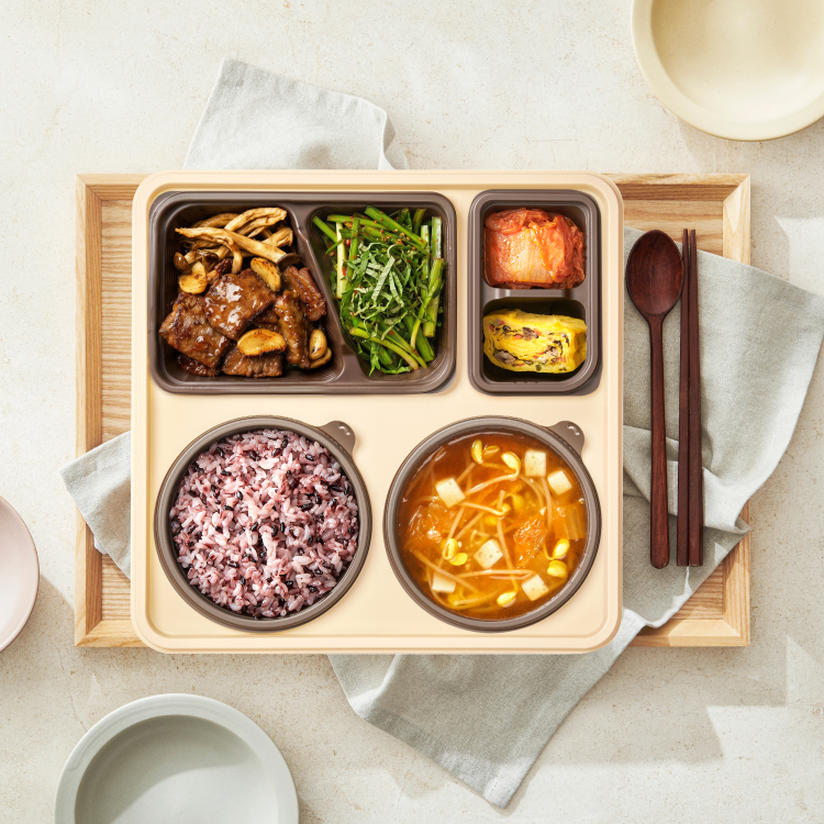 본도시락 직화 마늘석갈비 국반상